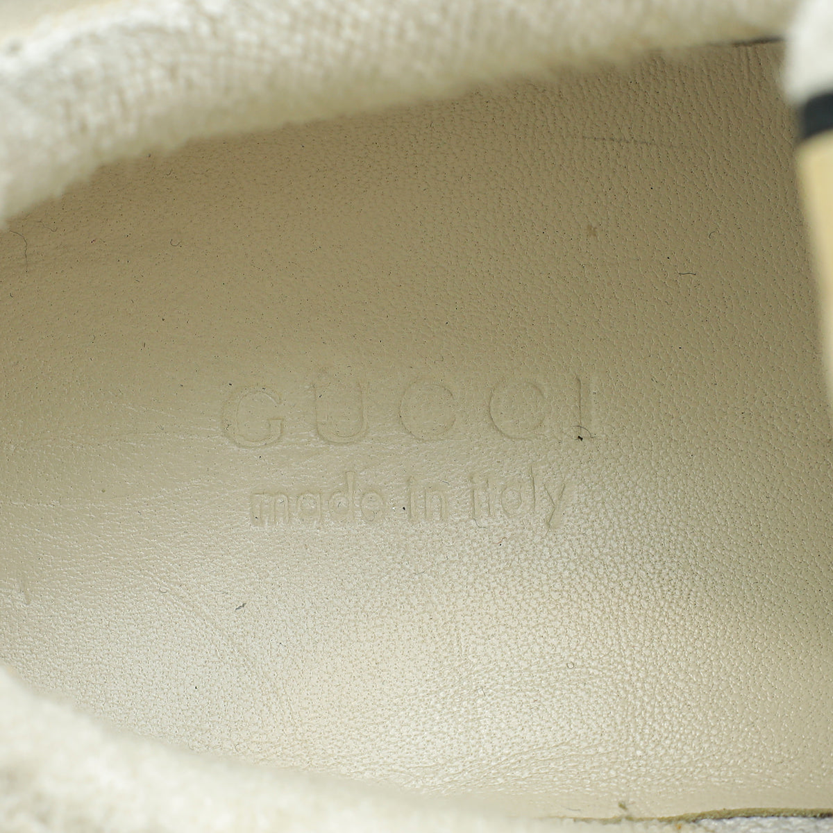 Gucci Dusty White Cherries Screener Sneakers 34