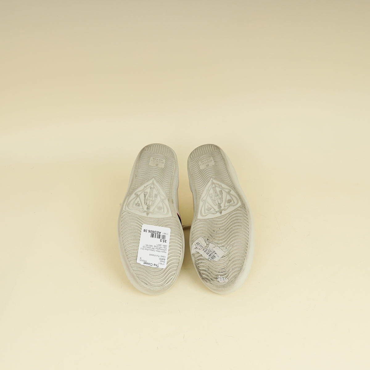 Gucci Bicolor Stripe Womens New Ace Sneakers 35.5