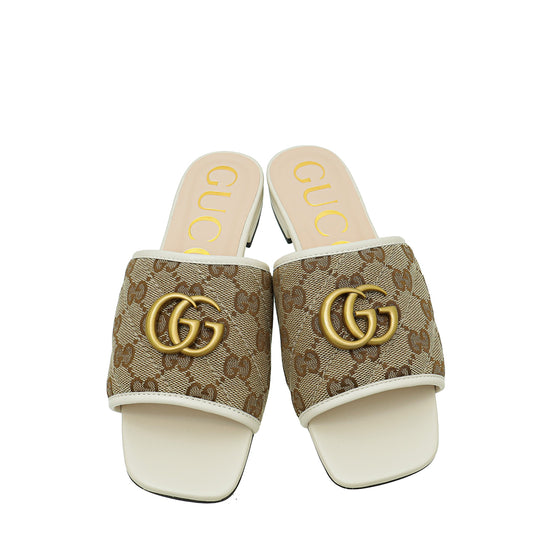 Gucci Bicolor GG Slide Sandal 35.5