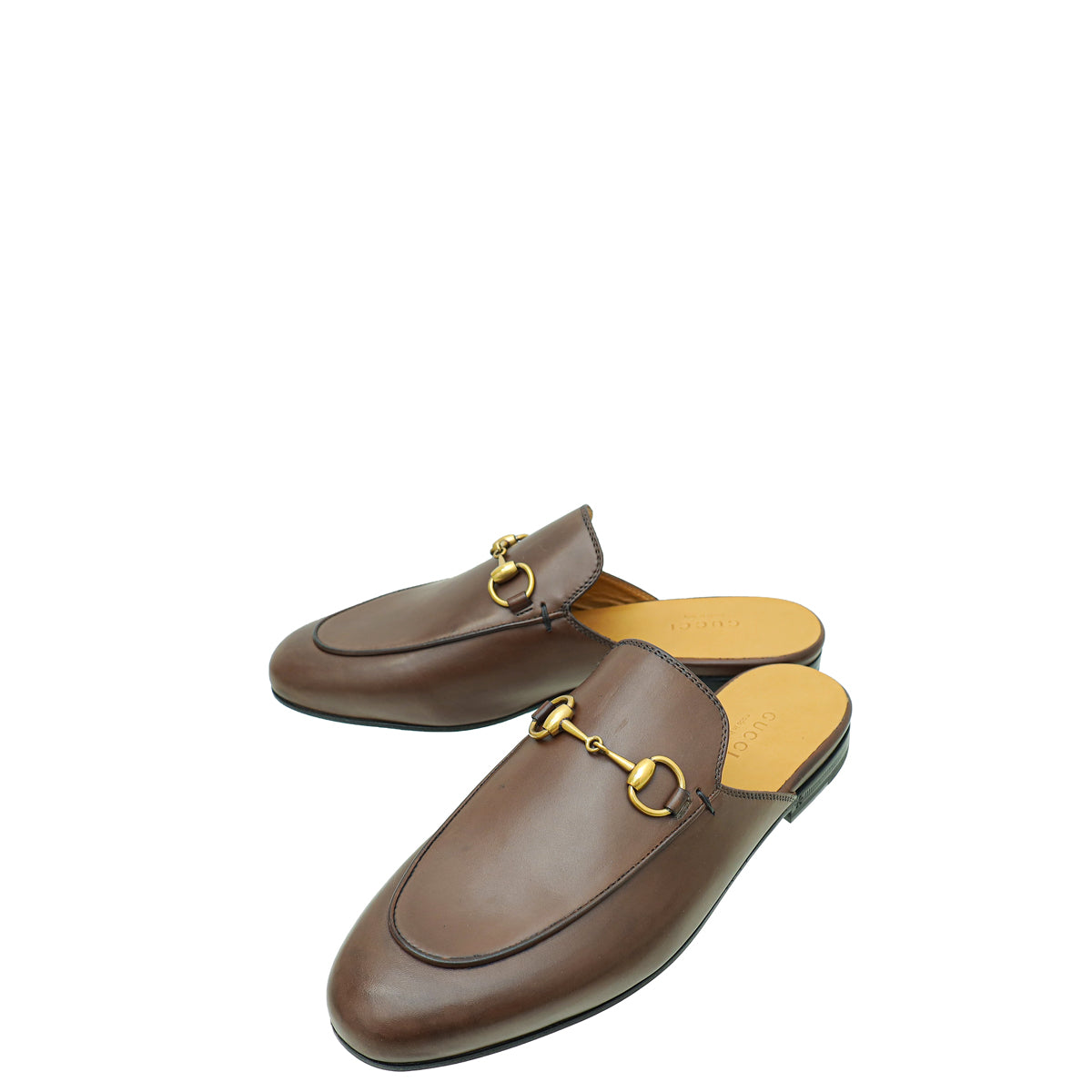 Gucci Chocolate Princetown Mules 35.5-Gucci-THE CLOSET