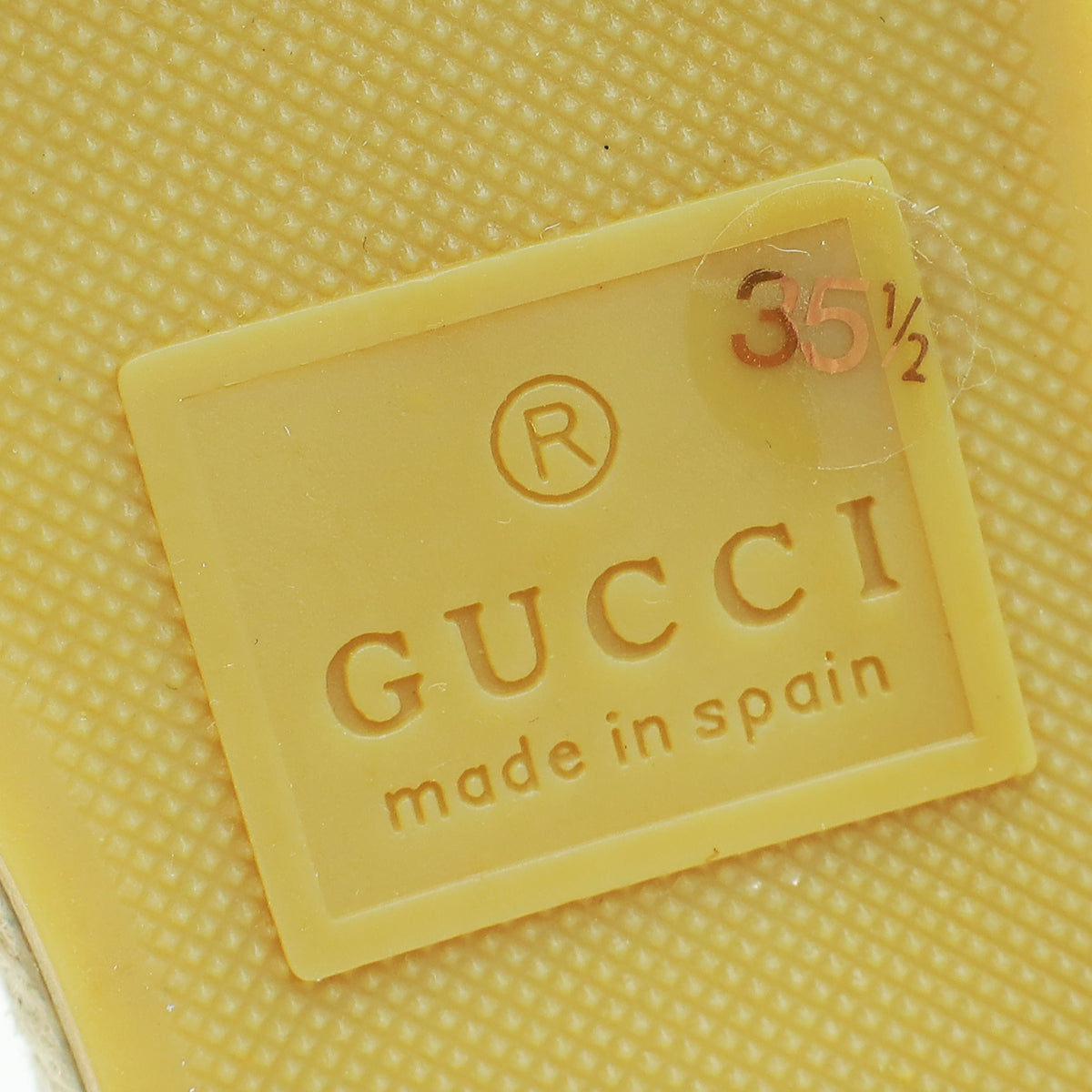 Gucci White GG Marmont Espadrille Slide Sandals 35.5