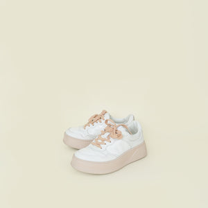 Gucci White GG Embossed Platform Sneakers 35