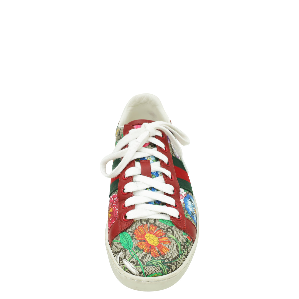 Gucci Multicolor Floral GG Supreme Ace Sneakers 36.5-Gucci-THE CLOSET