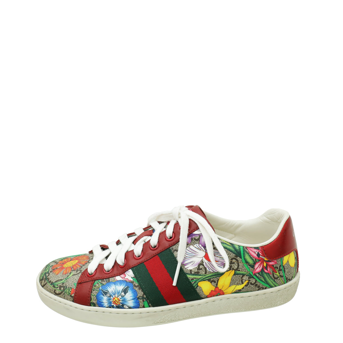 Gucci Multicolor Floral GG Supreme Ace Sneakers 36.5