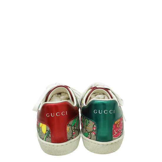 Gucci Multicolor Floral GG Supreme Ace Sneakers 36.5