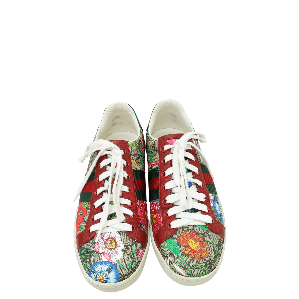 Gucci Multicolor Floral GG Supreme Ace Sneakers 36.5