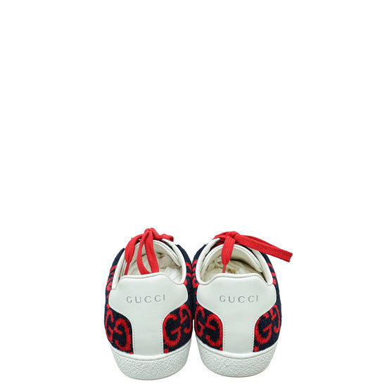 Gucci Bicolor GG Terry Cloth Web Ace Sneakers 36.5