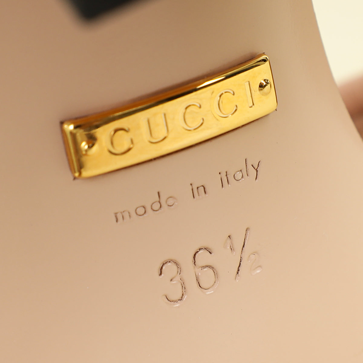 Gucci Light Peach Double G Slide Sandals 36.5