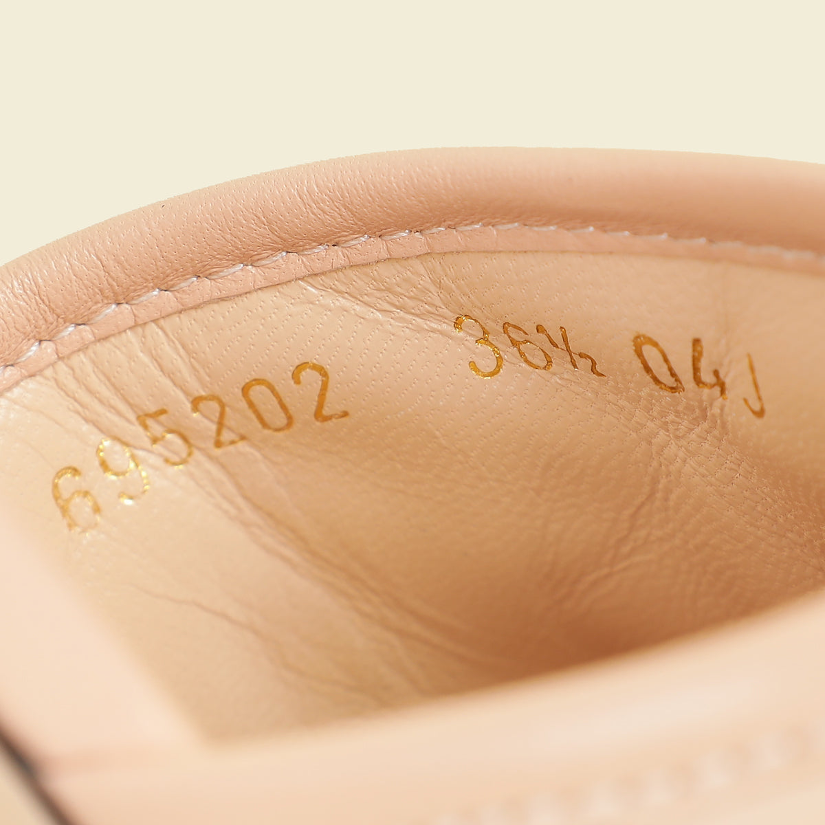 Gucci Light Peach Double G Slide Sandals 36.5