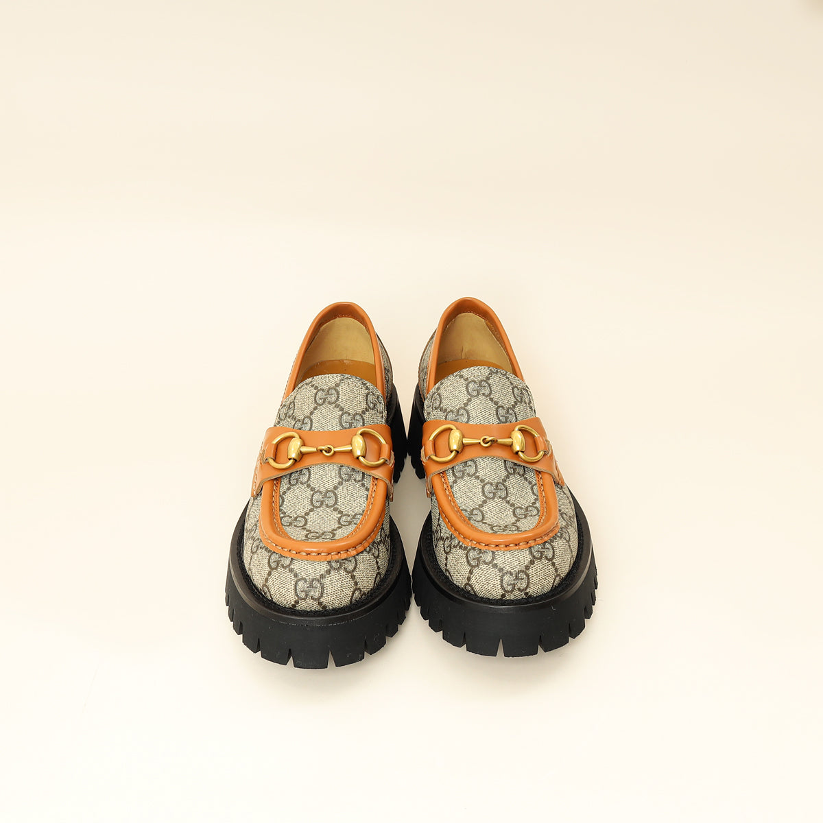 Gucci Bicolor GG Supreme Platform Loafer 36.5 | Pre-Owned The