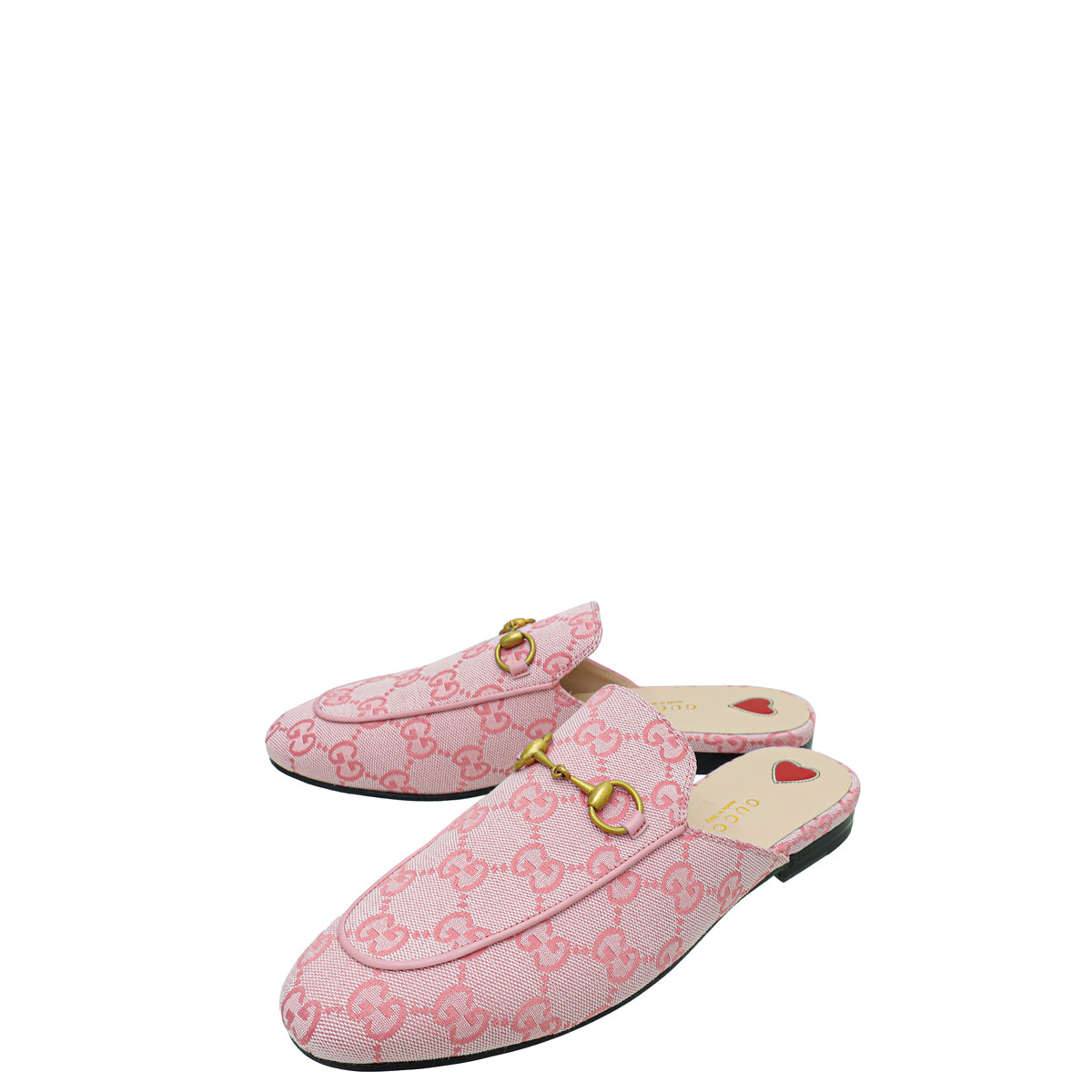 Gucci Pink GG Princetown Mules 36.5