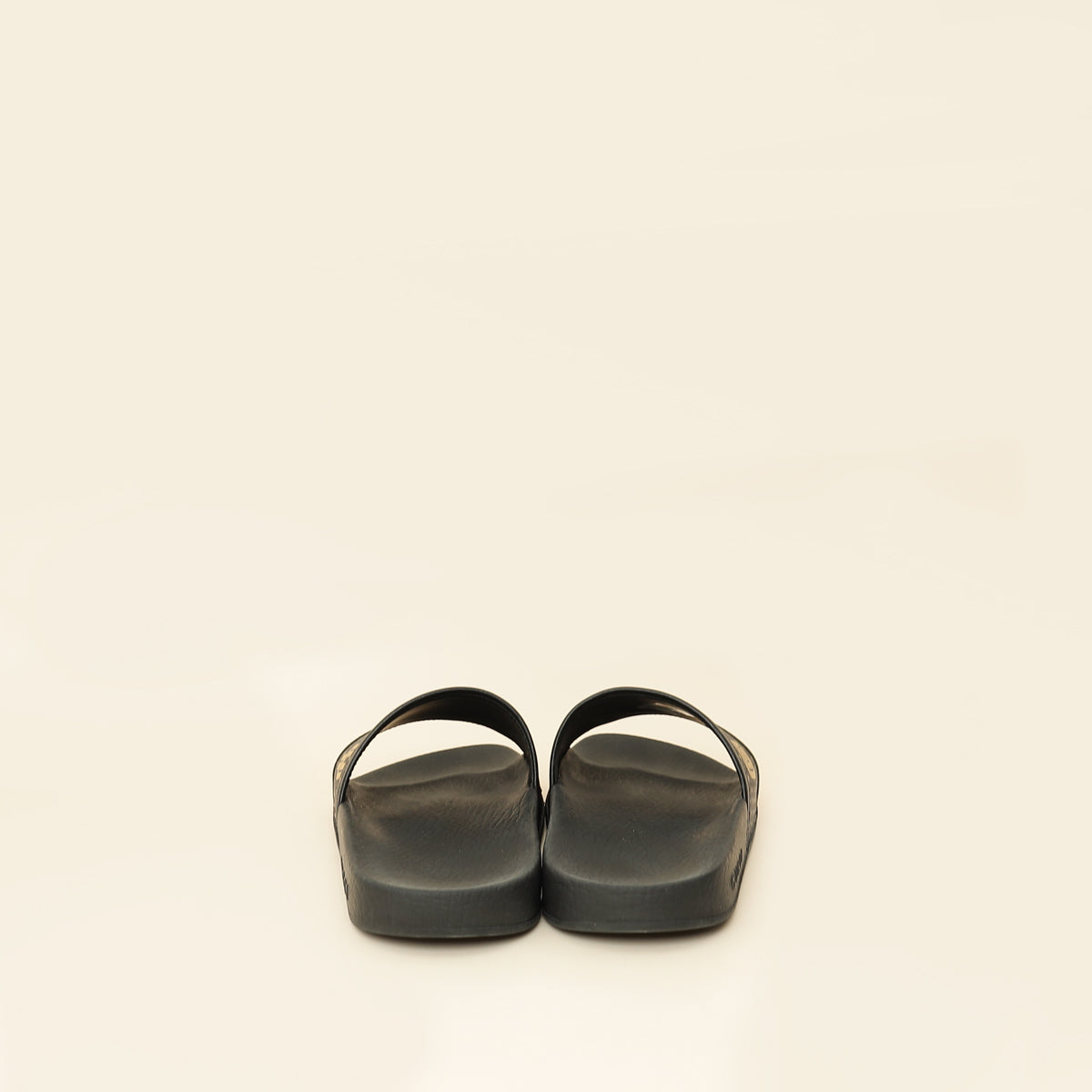Gucci Black Supreme "Guccy" Star Rubber Slide Sandals 36-Gucci-THE CLOSET