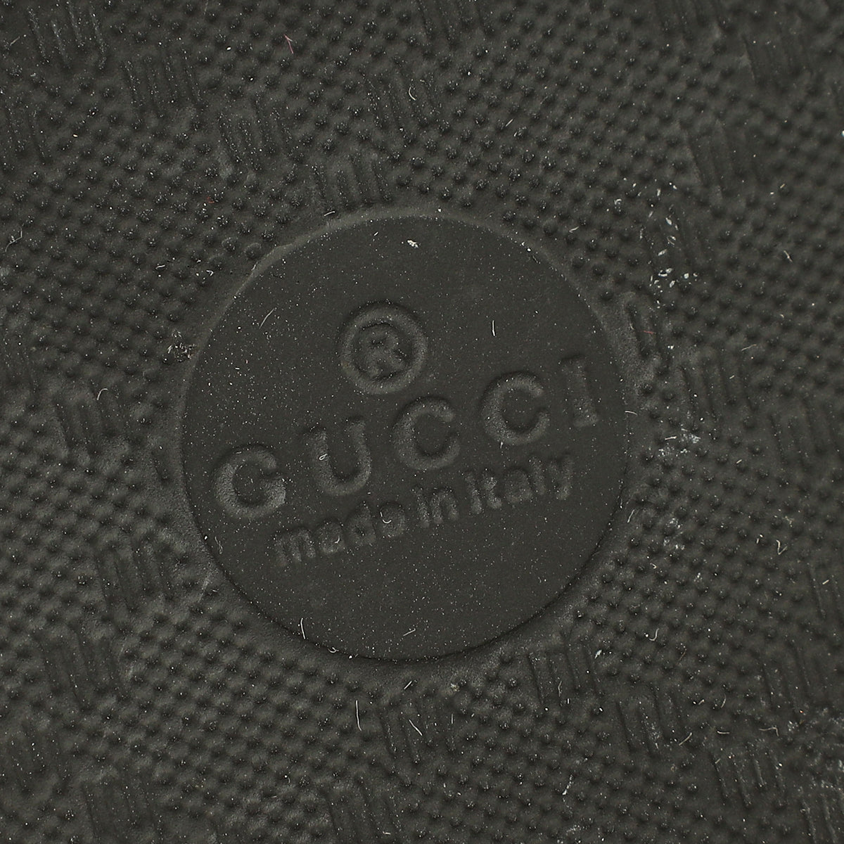 Gucci Black Supreme "Guccy" Star Rubber Slide Sandals 36-Gucci-THE CLOSET