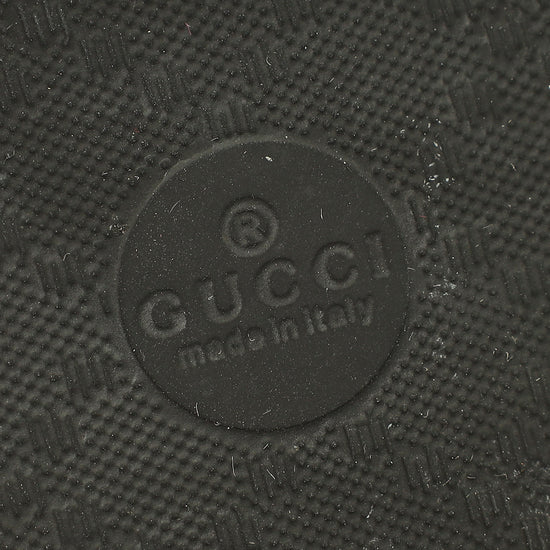 Gucci Black Supreme "Guccy" Star Rubber Slide Sandals 36-Gucci-THE CLOSET