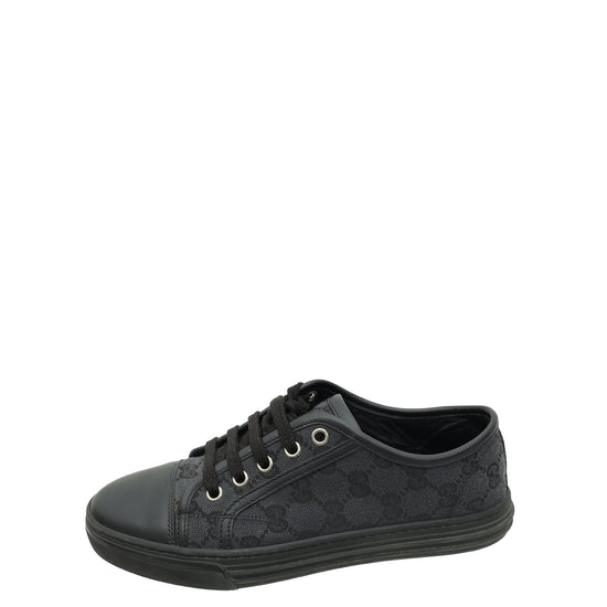 Gucci Black GG Low Top Sneakers 36