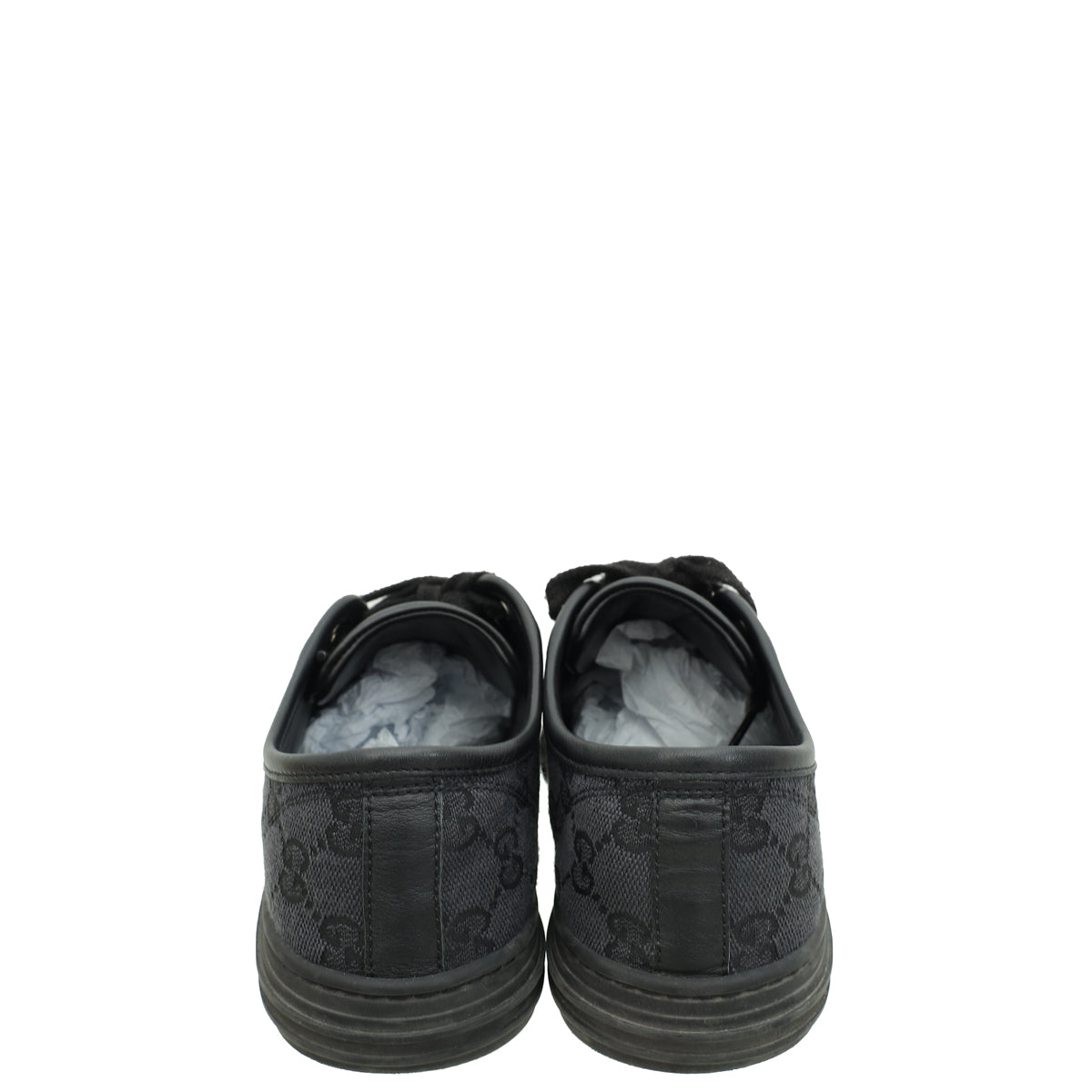 Gucci Black GG Low Top Sneakers 36