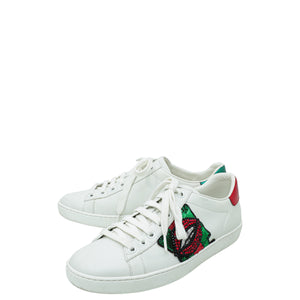 Gucci Tricolor Web Lips Sequins Assored Ace Sneakers 36
