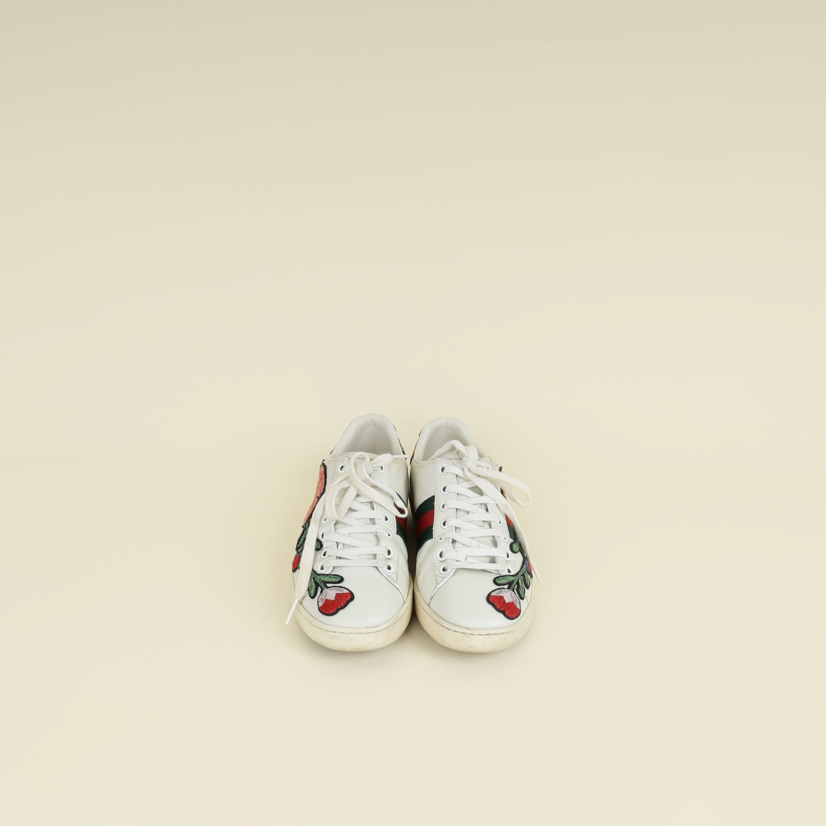 Gucci White Multicolor Ace Floral Embroidered Sneaker 36 – THE CLOSET