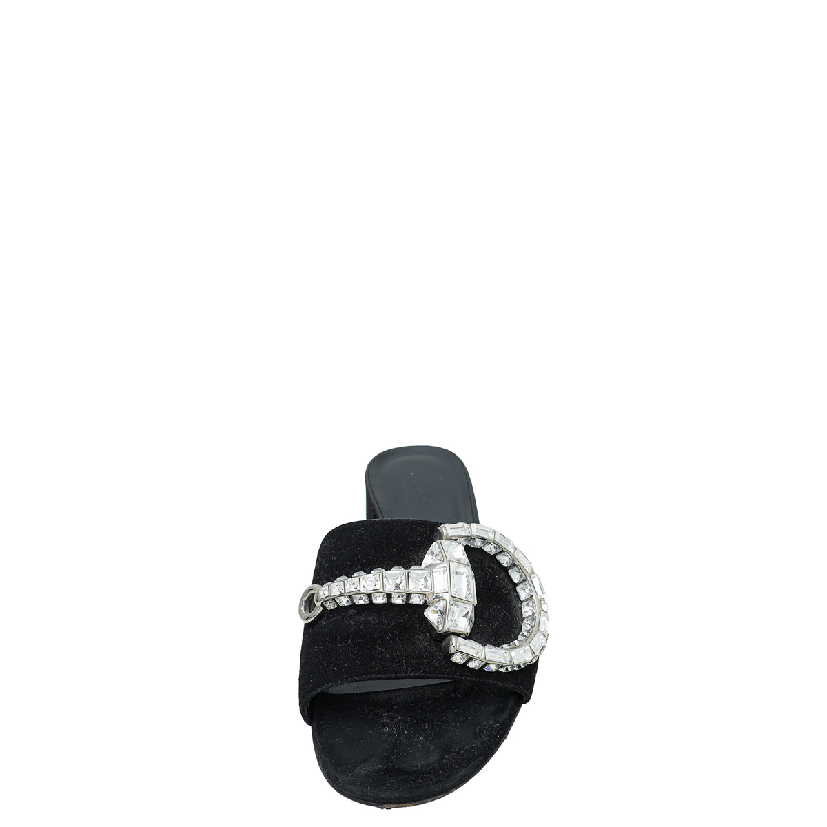 Gucci Black Maxime Suede Horsebit Crystal Mules 36-Gucci-THE CLOSET