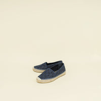 Gucci Denim Blue GG Crystals Espadrilles 36