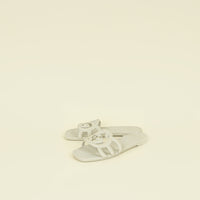 Gucci Off White Interlocking G Cutout Slide Sandal 36