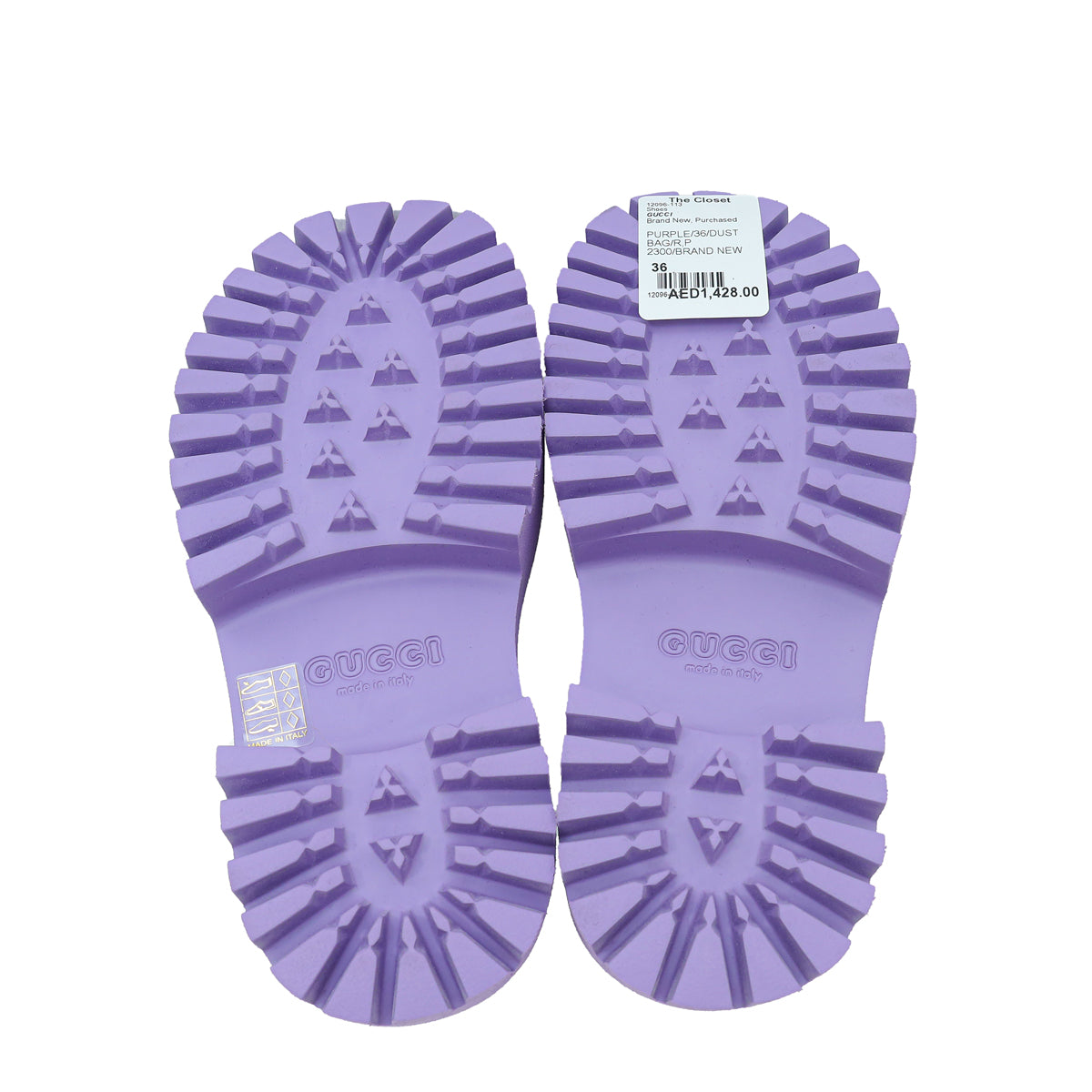 Gucci Purple GG Platform Perforated Sandal 36 – THE CLOSET