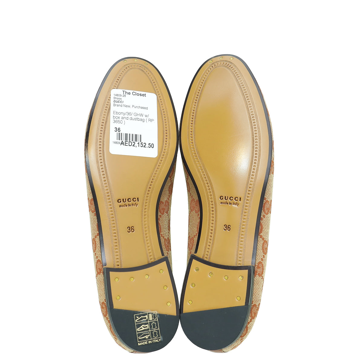 Gucci Ebony GG Jordaan Loafer 36