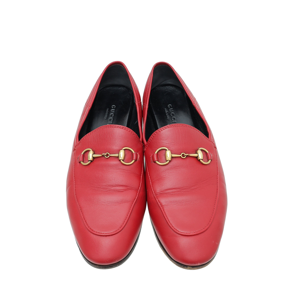 Gucci Red Horsebit Loafer 37.5 THE CLOSET Gucci Red Horsebit Loafer 37.5 THE CLOSET
