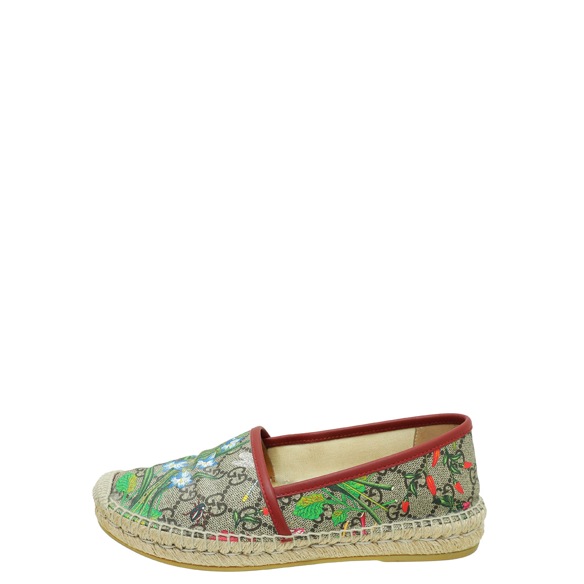 Gucci Multicolor Flora Espadrille Bag 37.5-Gucci-THE CLOSET