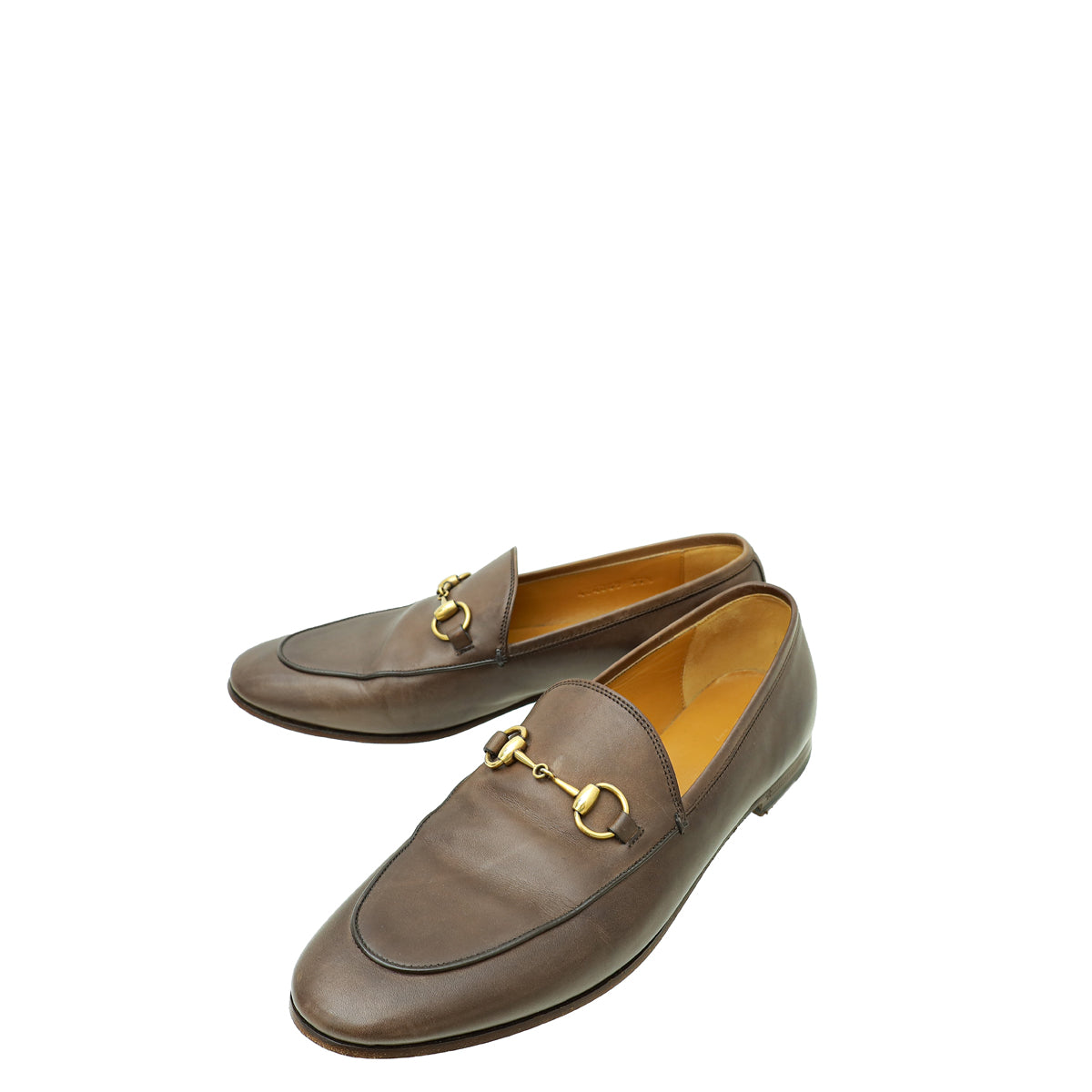 Gucci Brown Horsebit Jordaan Loafer 37.5-Gucci-THE CLOSET