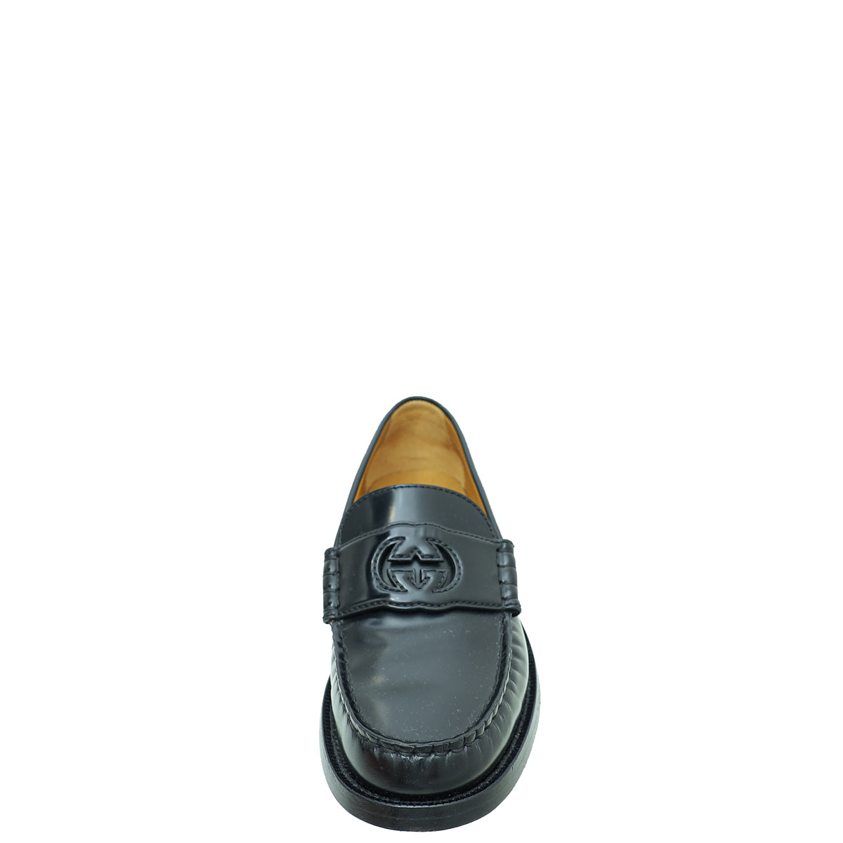 Gucci Black Interlocking G Loafer 37.5-Gucci-THE CLOSET