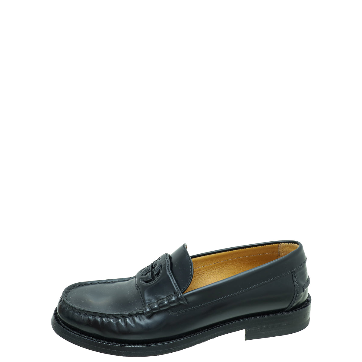 Gucci Black Interlocking G Loafer 37.5