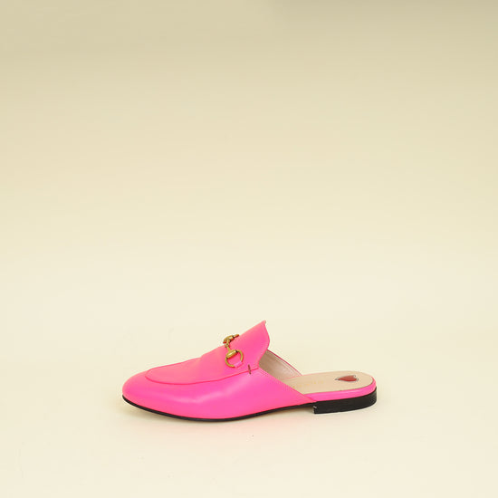 Gucci Hot Pink Princetown Slippers 37.5