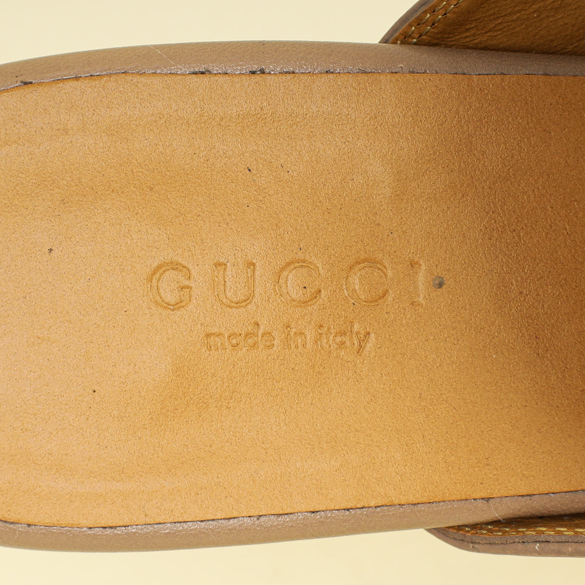 Gucci Taupe Princetown Mules 37