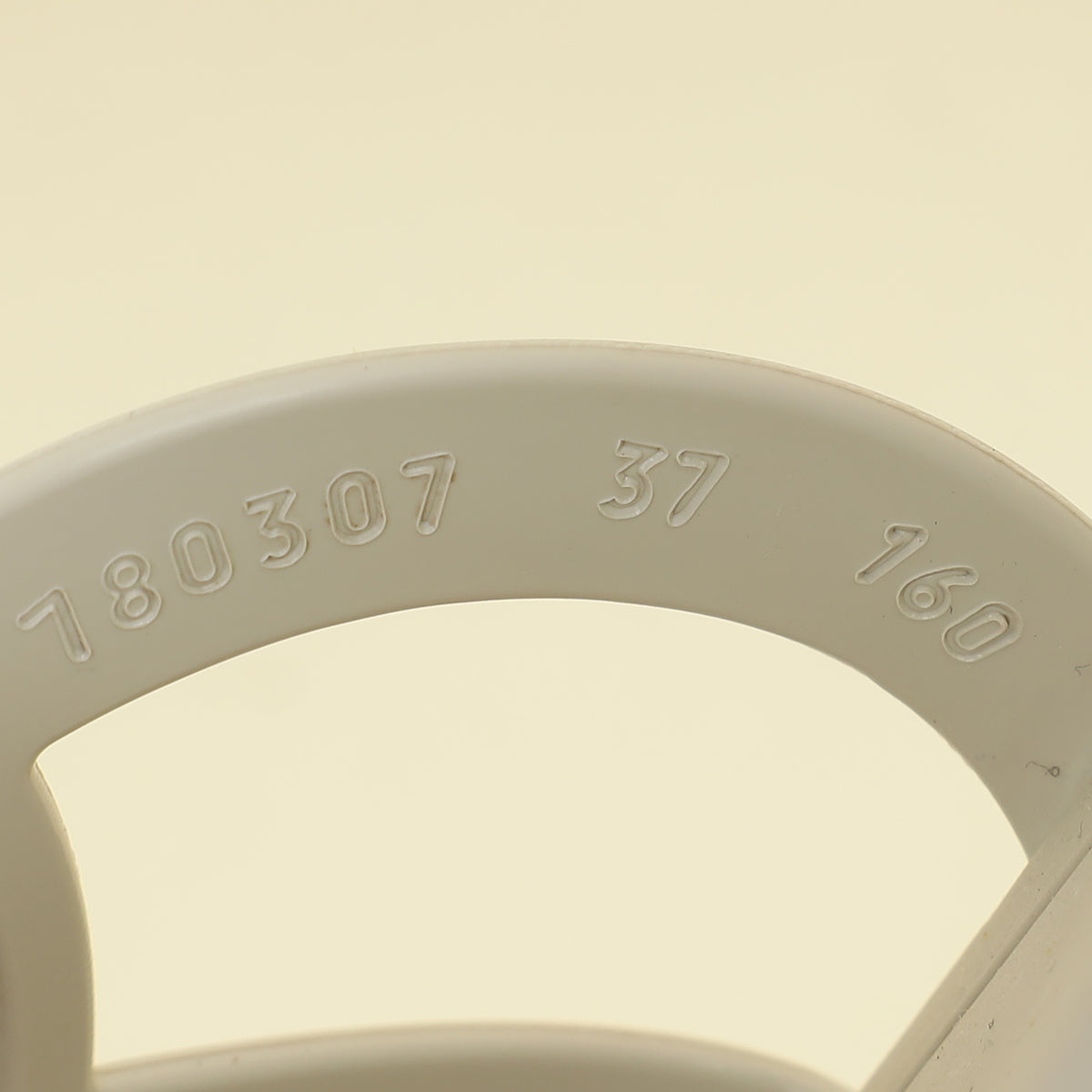 Gucci Vintage White Interlocking G Slide Sandal 37