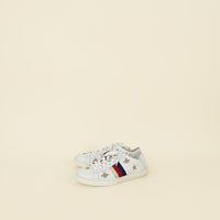 Gucci White Star & Bees Embroidered Ace Sneakers 37