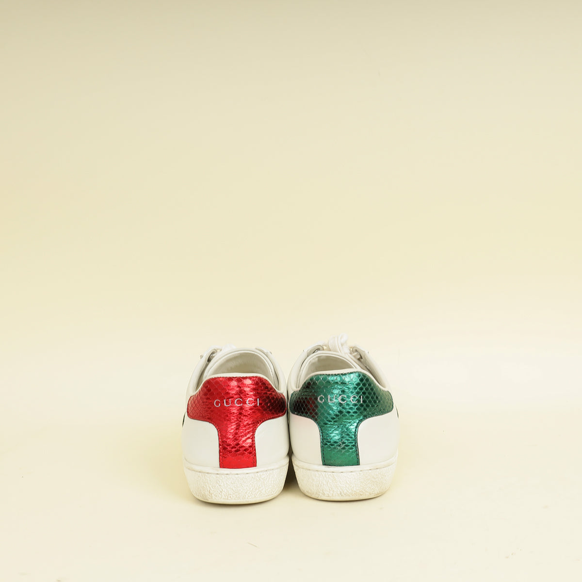 Gucci White Ace Bee Embroidered Sneaker 37