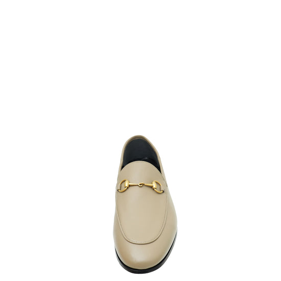 Gucci Taupe Horsebit Loafer 38