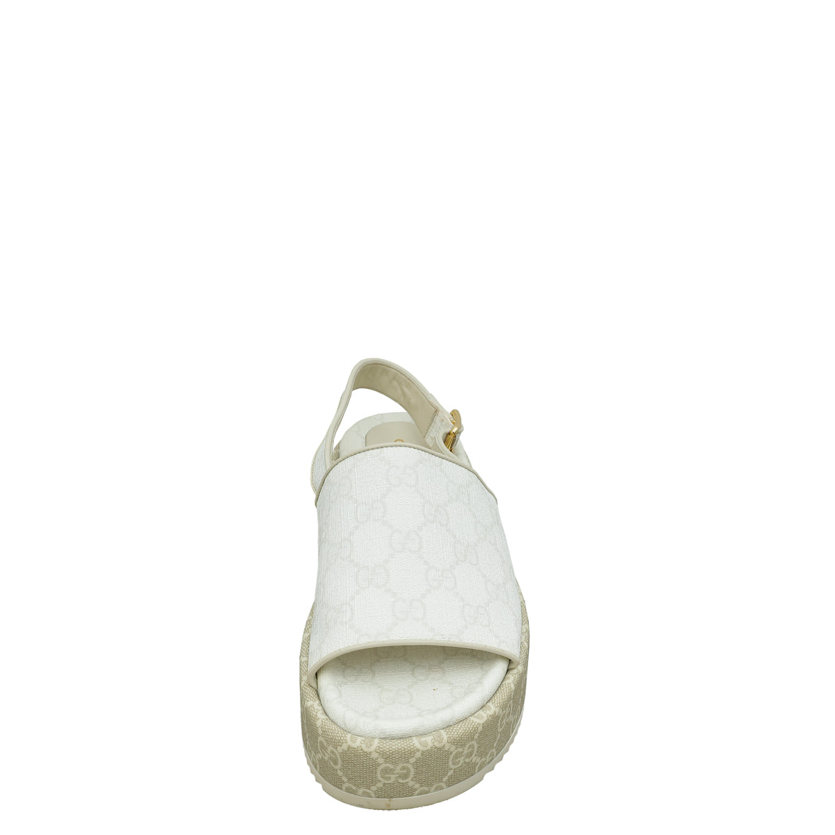 Gucci Bicolor GG Supreme Platform Slingback Sandal 38-Gucci-THE CLOSET