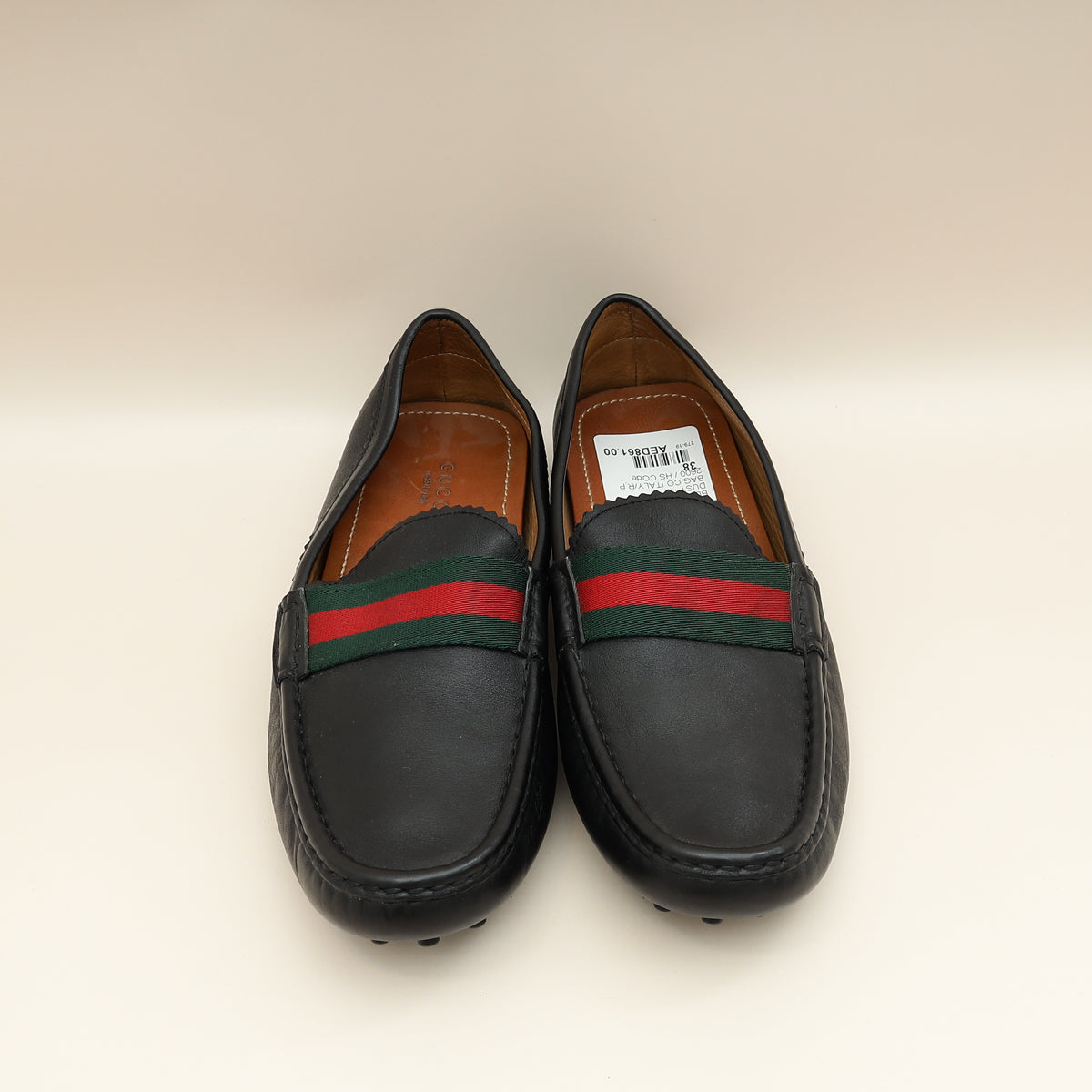 Gucci Black Web Loafer 38-Gucci-THE CLOSET