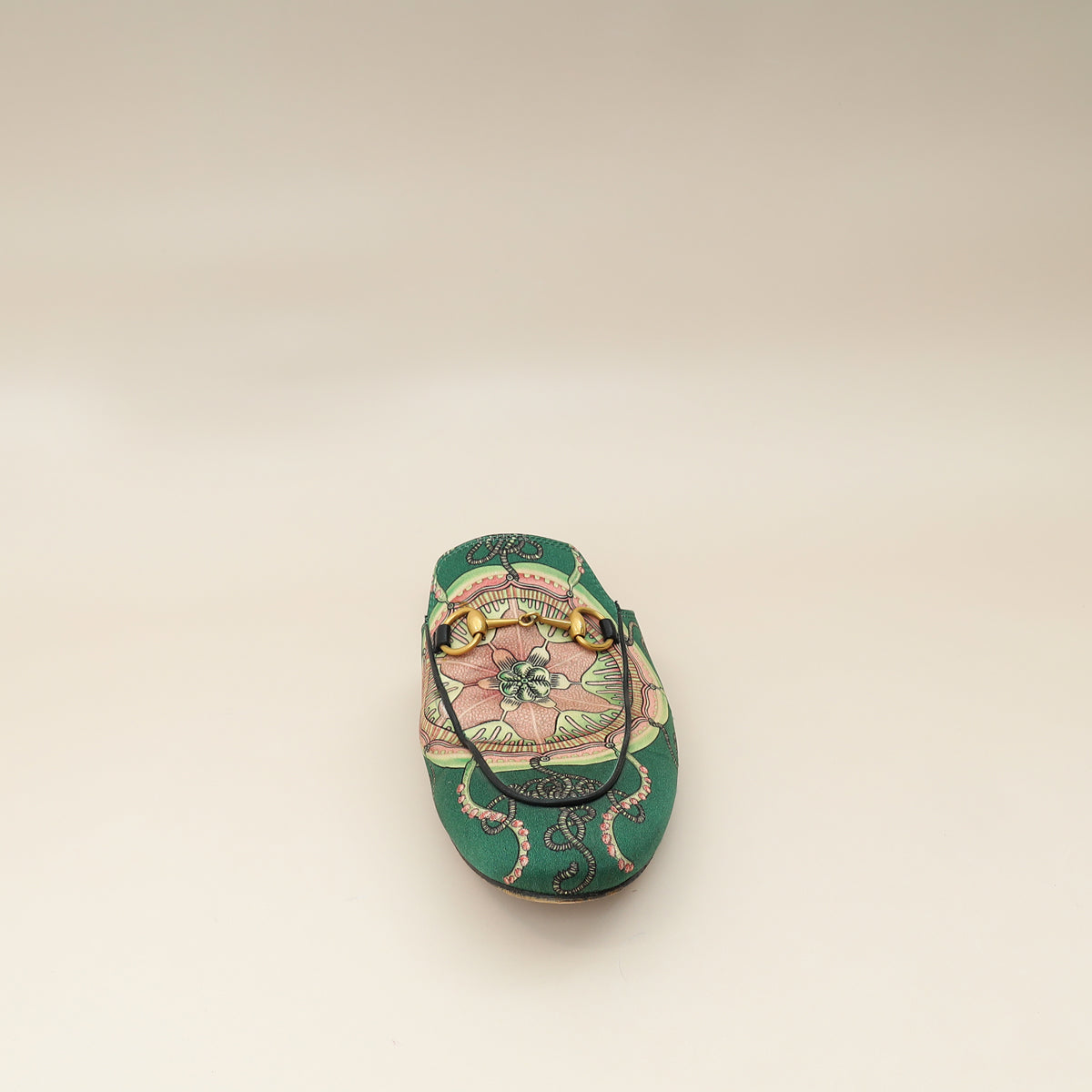 Gucci Multicolor Princetown Satin Print Mules 38-Gucci-THE CLOSET