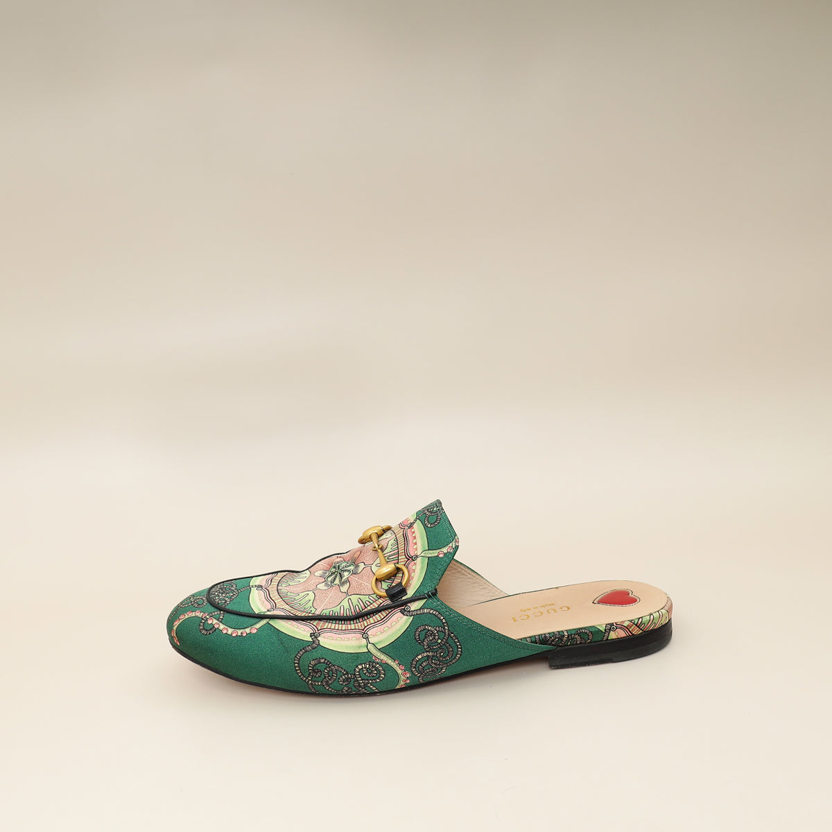 Gucci Multicolor Princetown Satin Print Mules 38-Gucci-THE CLOSET