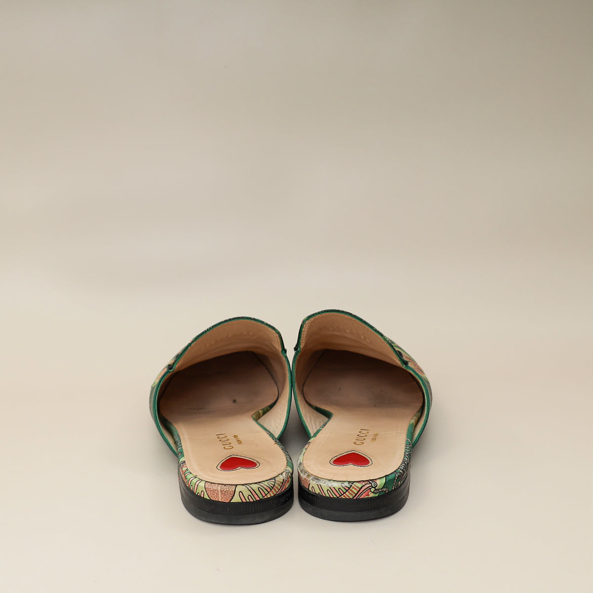 Gucci Multicolor Princetown Satin Print Mules 38-Gucci-THE CLOSET