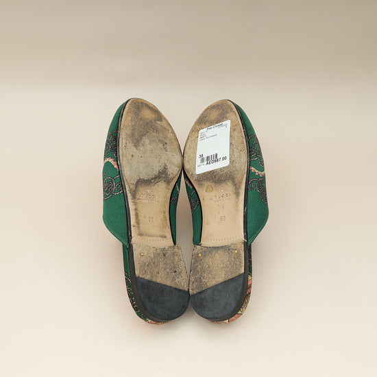 Gucci Multicolor Princetown Satin Print Mules 38-Gucci-THE CLOSET