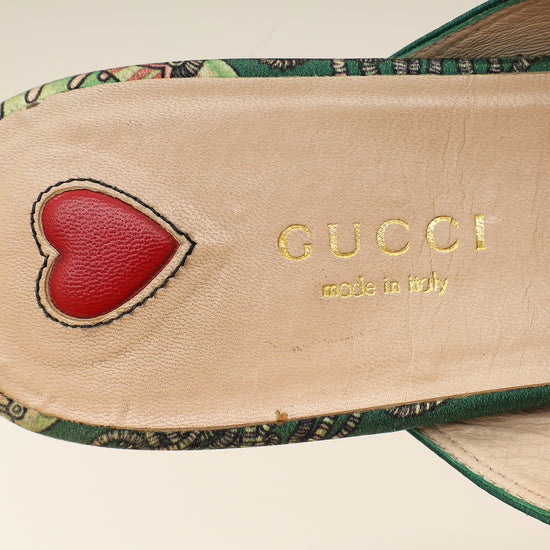 Gucci Multicolor Princetown Satin Print Mules 38-Gucci-THE CLOSET