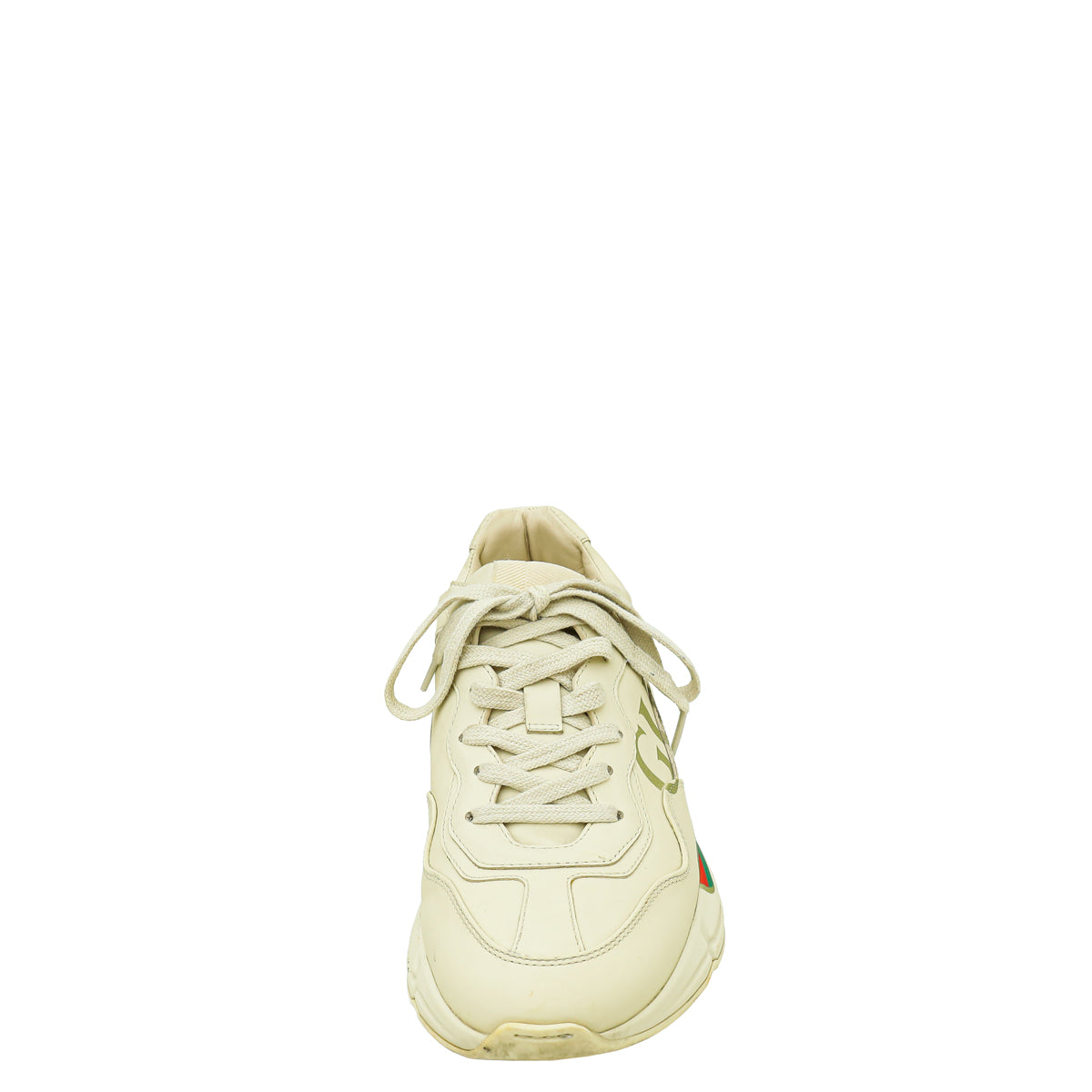 Gucci Mystic Beige Logo Rhyton Sneaker 38-Gucci-THE CLOSET