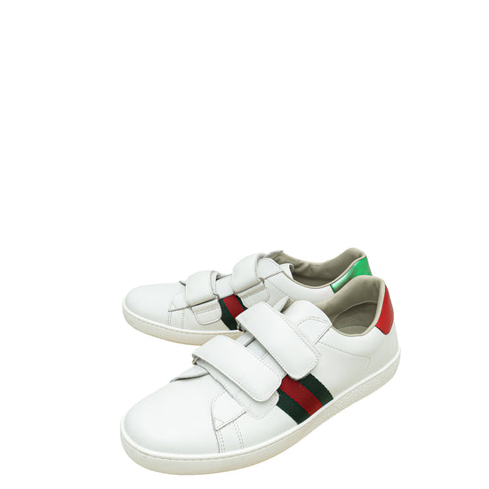 Gucci Tricolor Ace Velcro Sneakers 38