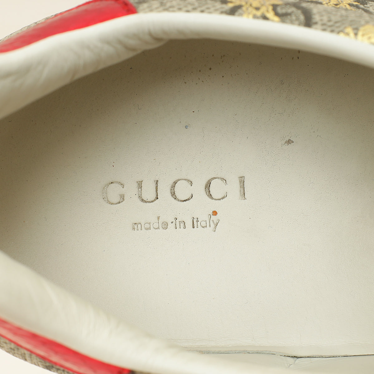 Gucci Ebony Bees GG Supreme Ace Sneaker 38.5-Gucci-THE CLOSET