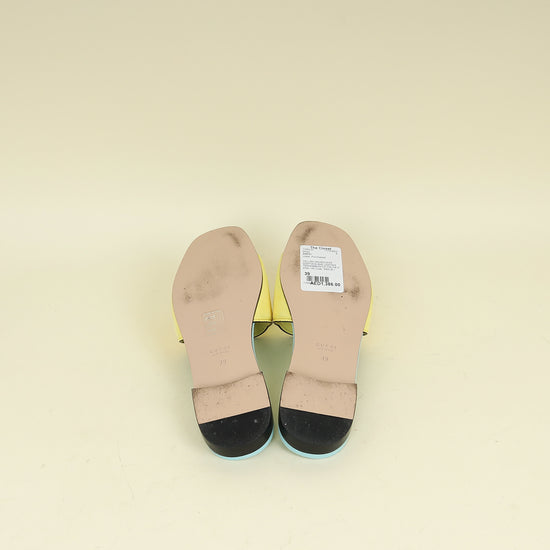 Gucci Bicolor Interlocking G Cutout Slide Sandal 39