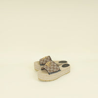 Gucci Ebony GG Marmont Platform Espadrille Mule 39